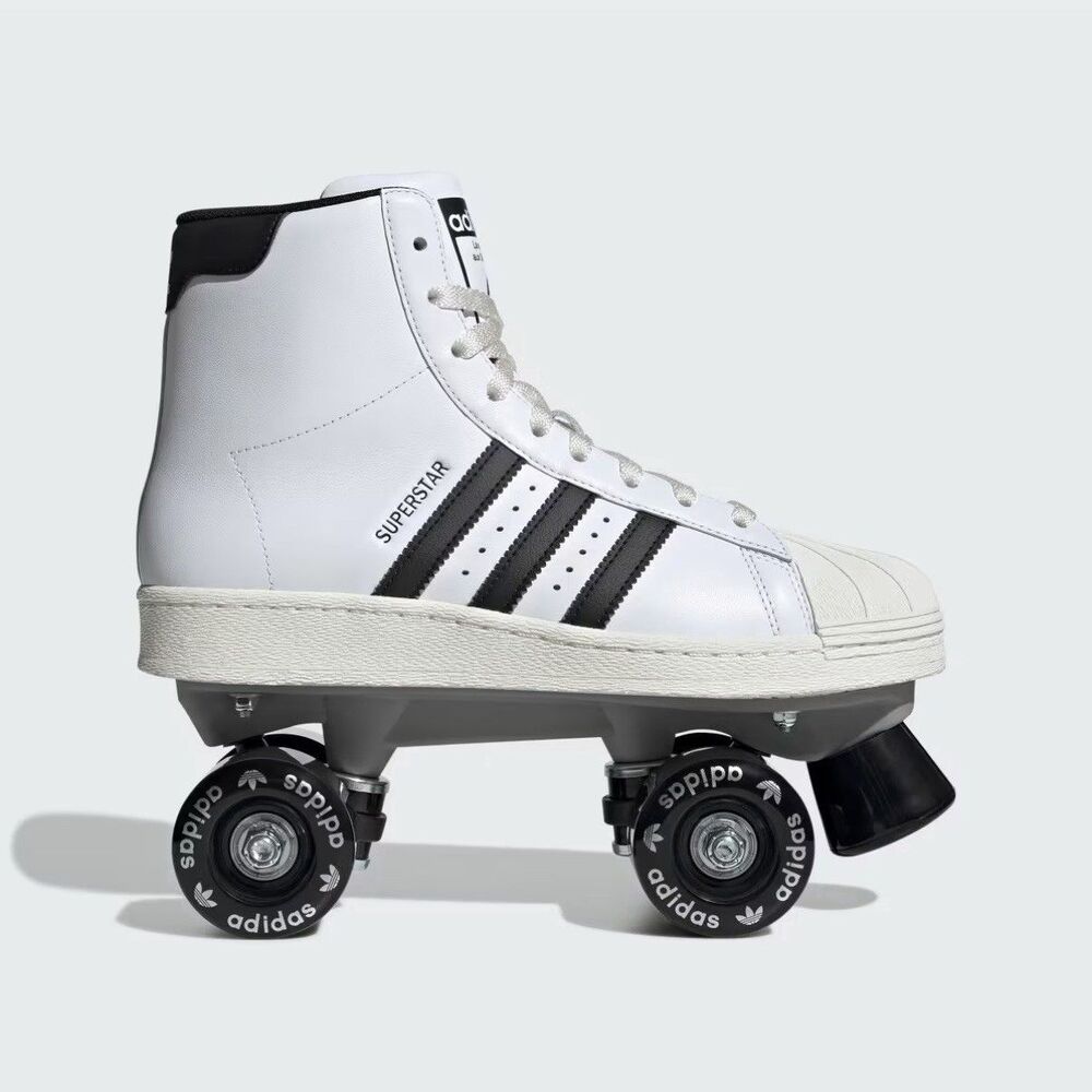 Adidas Superstar 82 Roller Skate White Black JS4038 Women Size 8.5 New